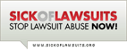 Sick of Lawsuits badge